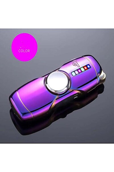 İNDİRİM CENTER Yeni Sıradışı Stres Çarklı Metal 3 Mod Led ışıklı Mükemmel Jet Çakmak