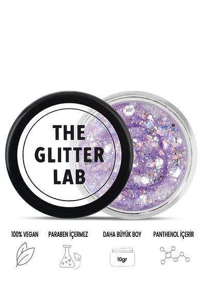 The Glitter Lab Shiny Form Gel - Orange Lilac Glitter