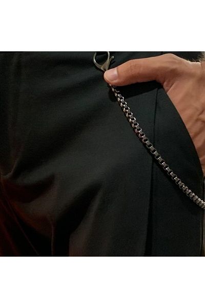 THE ORIGIN Unisex Metallic Pants Chain