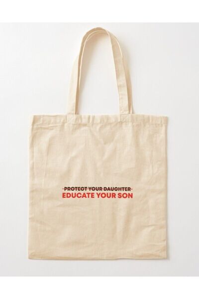 Limon Εκπαιδεύστε τον γιο σας - Φεμινιστικό Ακατέργαστο Πανί