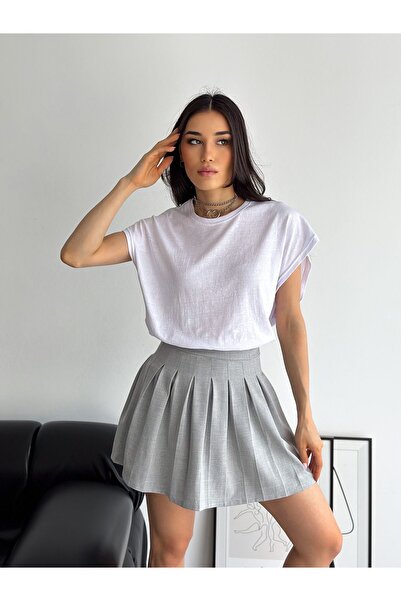 Buteks Unisex beli Oversize kroj atlet bez rukava okrugla kragna dečko Pamuk ...