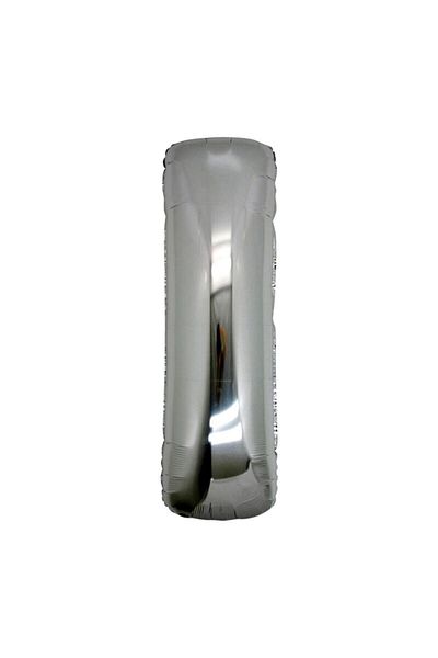 ikm balon Foil Letter Balloon Small Size 16 Inch 35 Cm Silver I