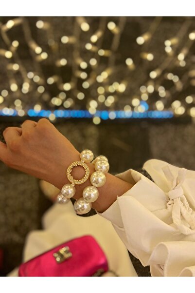 Çelik Yarım Altın Çerçeve Ikili Set Bileklik 14 Mm