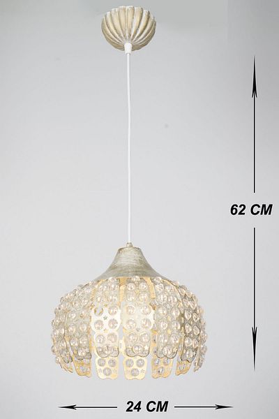 VENON Rita Single Lighting - Kt Cream Transparent Chandelier