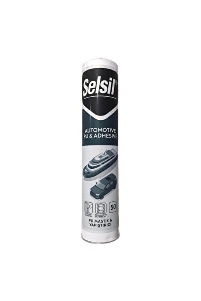 Selsil Pu Mastik Ve Pro Yapıştırıcı Çelik Silikon Siyah 280 ml