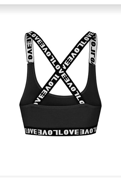 NARIYA Жіночий бавовняний напівспортивний бюстгальтер, зручний бюстгальтер з підкладкою, товсті бретелі, з написом, спортивний бюстгальтер, бюстгальтер для спортсменок