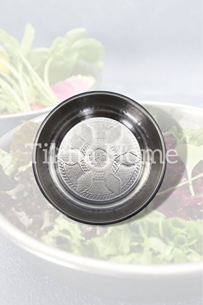 TİKHA HOME Paslanmaz Çelik MOTİFLİ, DESENLİ SALATA TABAĞI