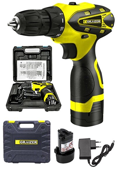 Graizer Alman Titan Series 32 V Sjs Çift Metal Şanzuman Çift Akülü Şarjlı Vid...