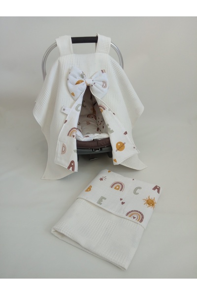 Wenaris غطاء عربة الأطفال مزدوج الجوانب، وسادة عربة الأطفال، بطانية ملاءة عرب...