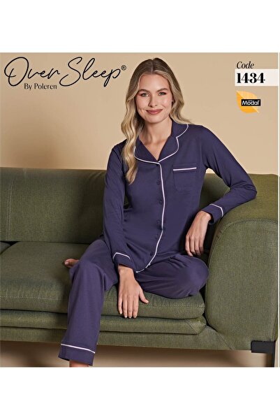 Over Sleep by Poleren OVER SLEEP 1434 - Set de pijamale Poleren Purple