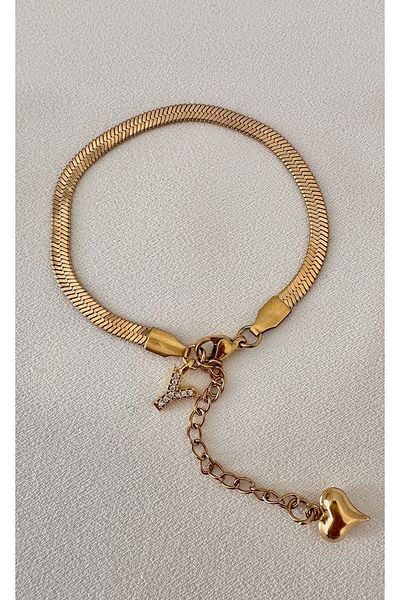 Okko Store Steel Letter Italian Chain Bracelet