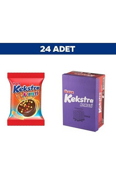 Ülker 38 Gr Cake Extra Confets with Cocoa - 24 Pieces