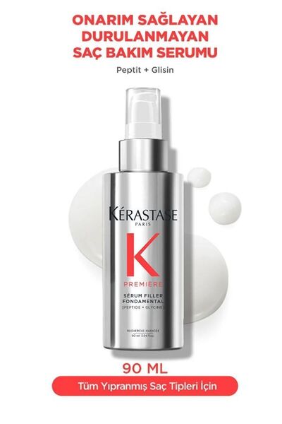 Kerastase Premiere Serum Filler Fondamental Elektriklenme Karşıtı Onarım Saç Serumu 90 ml Neslibty