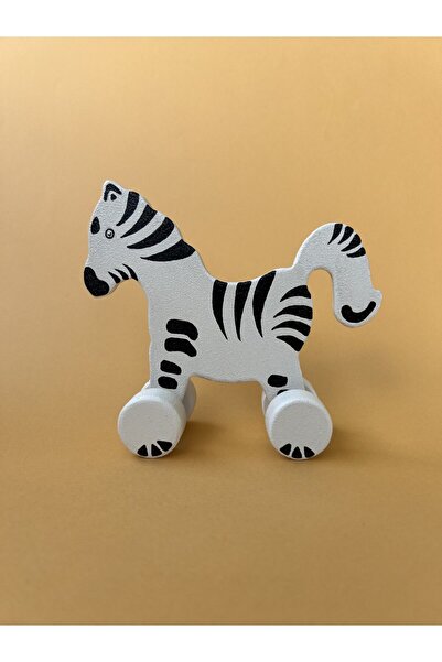 Gra Baby Accessories لعبة زيبرا مع عجلات خشبية