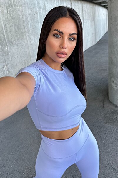 4upower Μπλουζάκι Crop Fit Μπλε