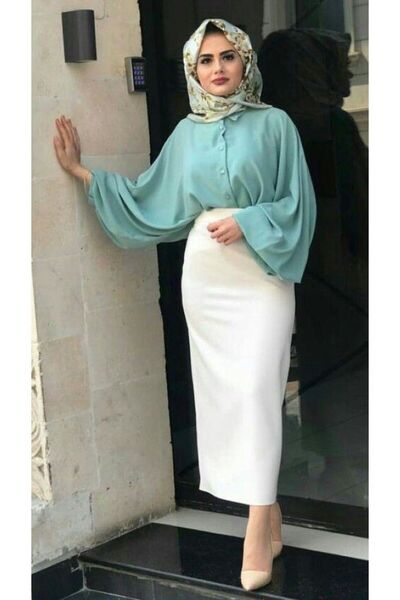 CNG MODA Kalem Etek Beyaz