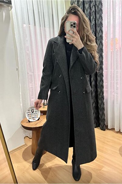 Astrea Butik ASTARLI BALIKSIRTI MAXİ PALTO KABAN