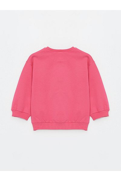 LC Waikiki LCW Baby - суичър с щампа с кръгло деколте за момиченце