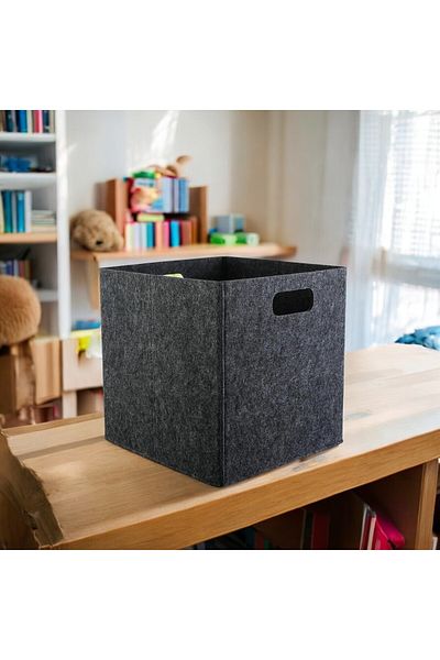 Next Craft Closet Organizer - 1 Piece 3mm Felt Organizer, 32x32x32 cm Multi-Purpose Box