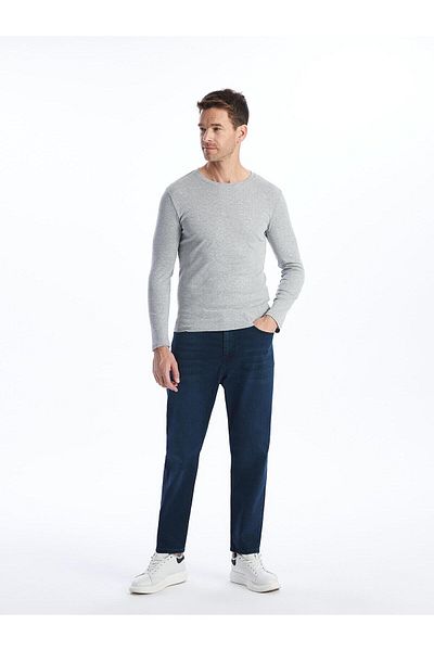 LC Waikiki LCWAIKIKI - Classic Men's T-Shirt: Crew Neck, Long Sleeve