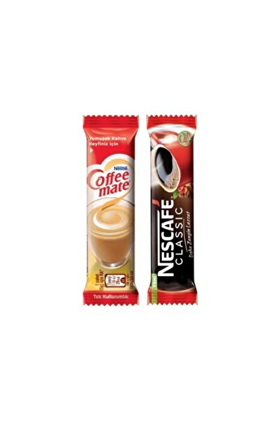 Nescafe Classic 2 Gr 50 Adet +nestle Coffe Mate 5 Gr 50 Adet Eko Ikramlık Kahve