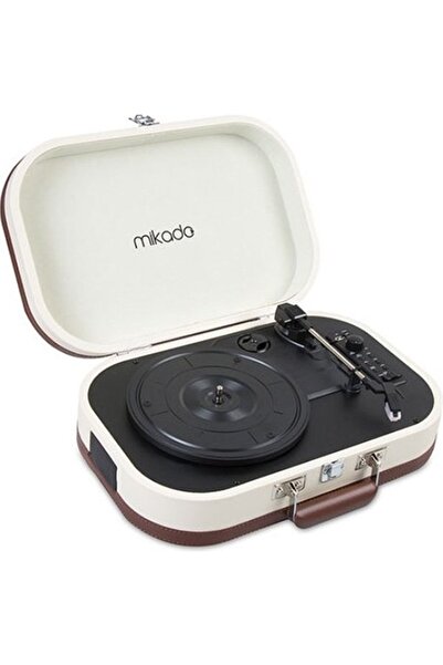 Mikado Nostalgia Mn-101 Pikap Fil Dişi Turntable+Rca+Bluetooth Destekli Müzik...