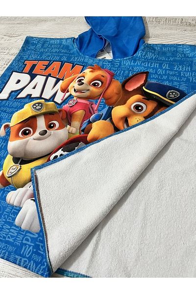 Pukka Boz Paw Patrol Poncho Bathrobe Kids Towel