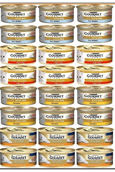 Pro Plan Gourmet Kıyılmış Karışık Kedi Konserler 85. gr 24 Lü Paket