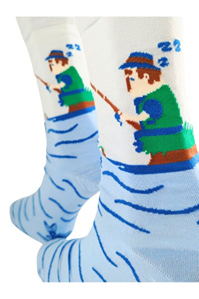 Shuttle Park Унисекс вносна специална серия - Цветни рибарски чорапи до глезена