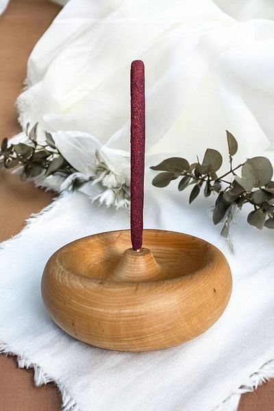 Home Beech Wood Incense Burner - Handmade