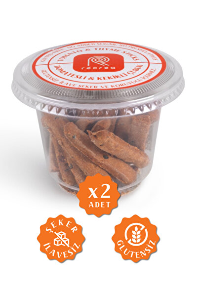 recrea snacks Glutensiz Domatesli ve Kekikli Çubuk