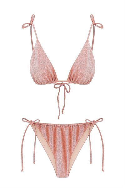 AQUELLA Lureks Orange Triangle Bikini Set