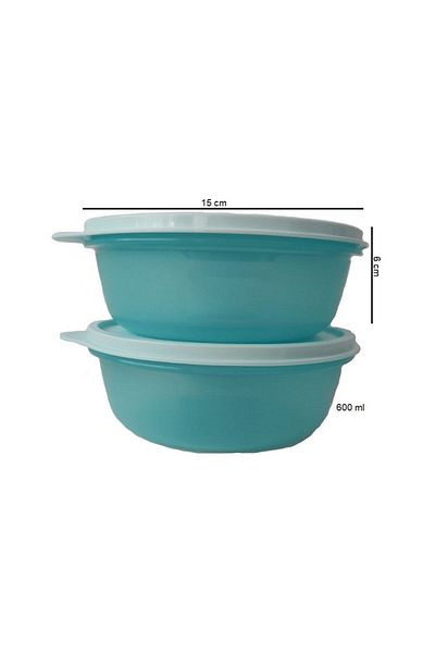 Tupperware Refrigerator Storage Container 2x600 ml Candy Hsgl