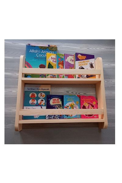 EMTA Two Tier Wooden Bookcase Shelf 50X50X8Cm