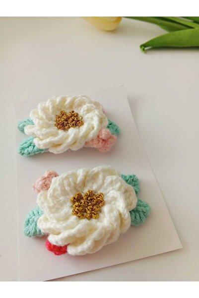 Punch Dükkanı Accesoriu de păr Magnolia Handmade 2 piese Niche Snap Tokaher, ...