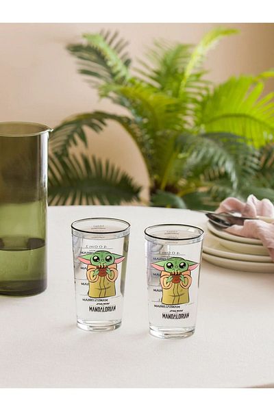LC Waikiki LCW HOME Star Wars Printed Glass Cup Set 570 Ml