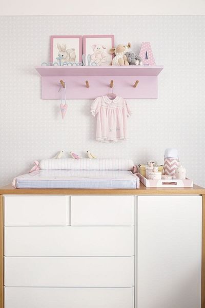 EMTA Pink Wooden Shelf Hanger 40*13*8 cm