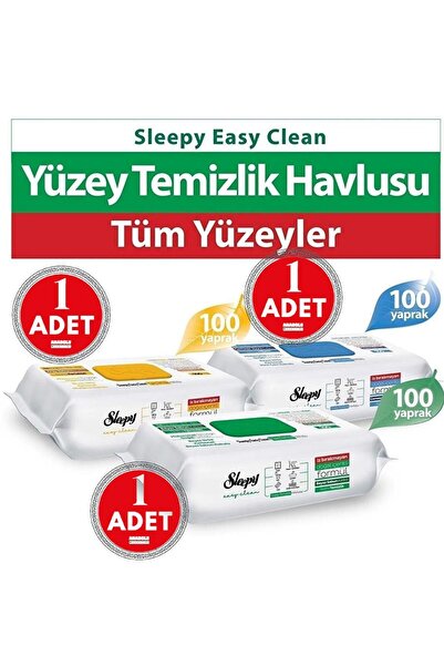 Sleepy Yüzey Temizlik Beyaz Sabun, Çamaşır Sulu, Arap Sabunlu 3x100