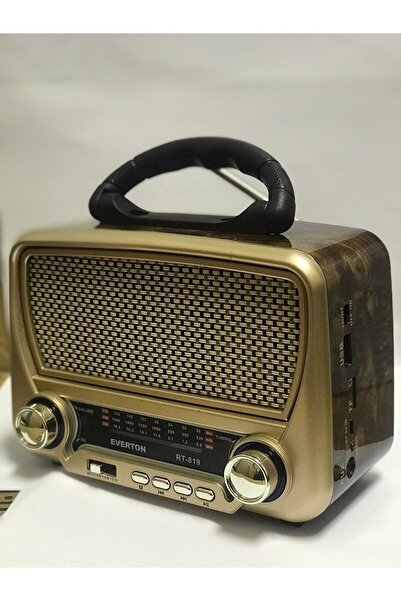 BLOMSTER Everton Rt-819 Güneş Enerjili Nostaljik Fm,aux,usb Müzik Çalar Rt 819