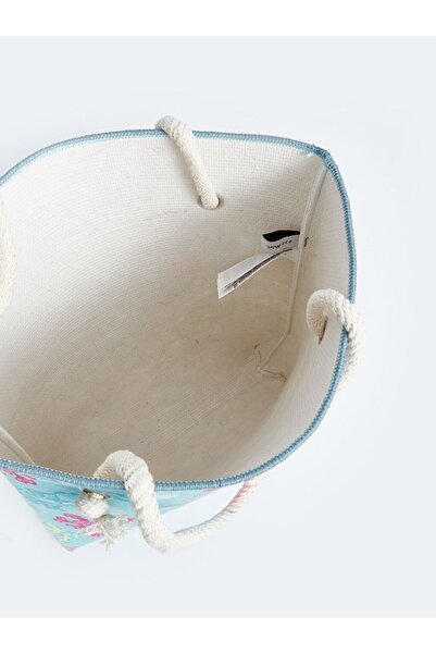 LC Waikiki Пляжна сумка Синя пляжна сумка для жінок з морським мотивом