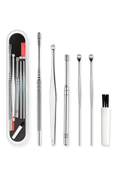 Fontenay Spiral Kulak Temizleme - Paslanmaz Çelik Temizleme Seti Komedon 6'lı...