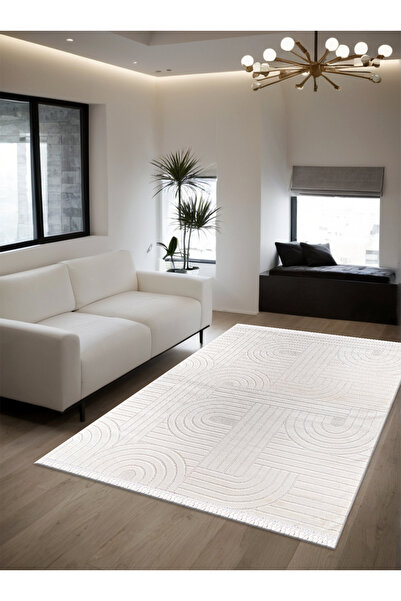 ALYONA Dekoratif Yumuşak Bukle Dokuma Çocuk Salon Mutfak Koridor Yatak Odası Salon Halısı