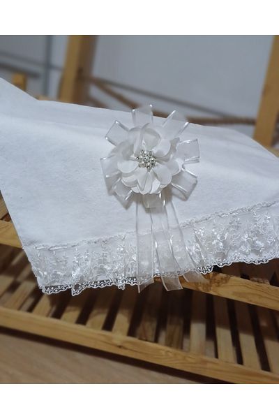Neweste Luxury Laced and Lacy Hand Towel - Convoy Towel for Car, Bride, Groom and Dowry