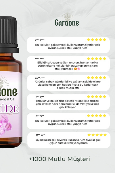 Gardone 3'lü Set Uçucu Yağ Saf Esansiyel Uçucu Yağ Buhurdanlık Yağı Difüzör Esans Aromaterapi 3x 30ml