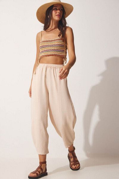 trendalisse Ayrobin Brand Women's Shalwar Trousers - Elastic Waist