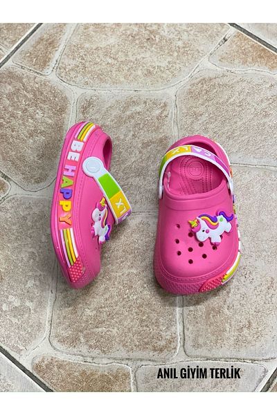 Calx Girl's Unicorn Figured Slippers Sandals