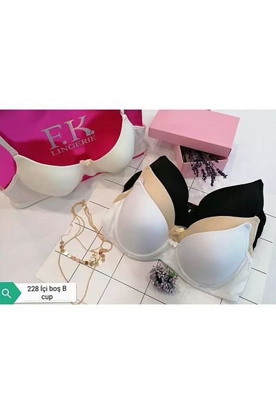 F.K .Plain Underwire Non-Supported Bra 228