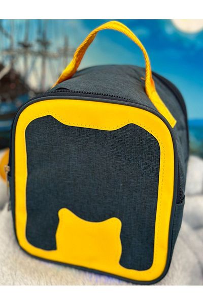 GÜVEN Portable Zippered Thermal Lunch Food Bag - School and Office