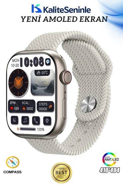 Smart Watch 9 Akıllı Saat, Amoled Ekran Ks Watch 9 Series Max 2024 Akıllı Saat
