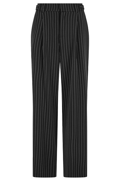 Urban Classics Damen Nadelstreifenhosen mit weitem Bein